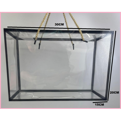 BOX CLEAR BLACK OUTLINE 30*15*20CM BOX CLEAR BLACK OUTLINE 30*15*20CM